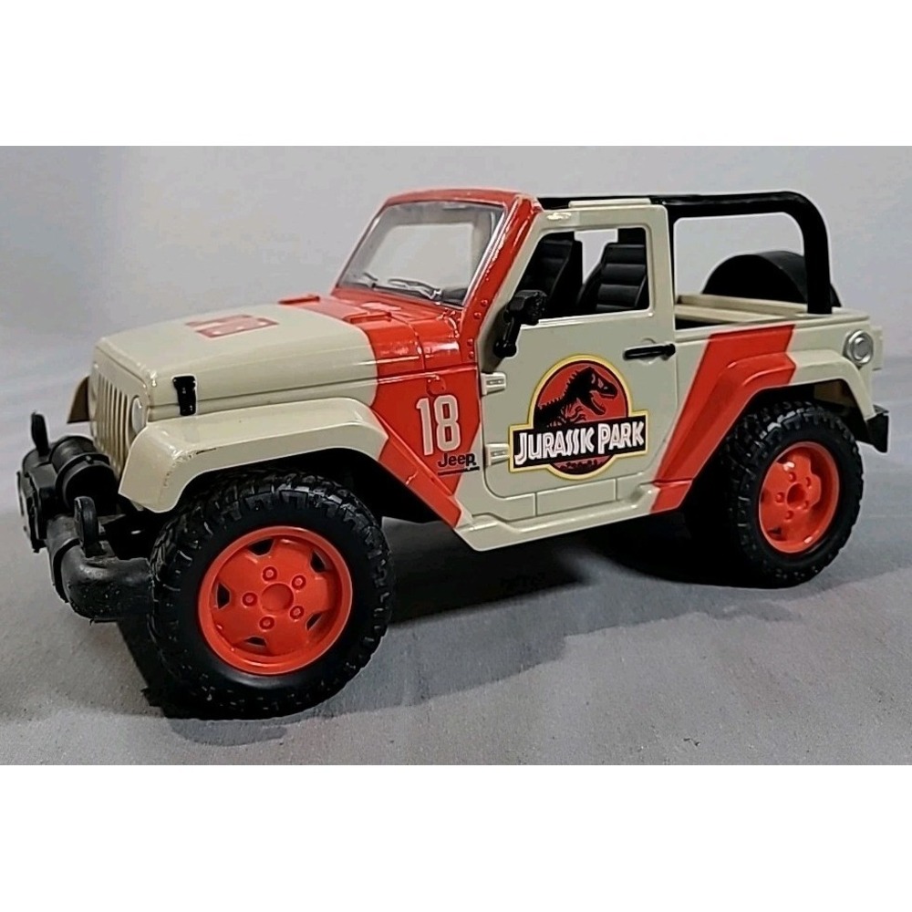 2021 Jada Jurassic Park Jeep Wrangler R/C UNTESTED!! NO REMOTE
